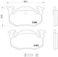Комплект тормозных колодок HELLA 8DB 355 019-221