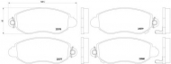 Комплект тормозных колодок HELLA 8DB 355 019-361