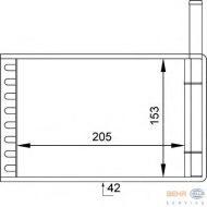 Теплообменник BEHR HELLA SERVICE 8FH 351 313-111
