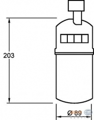 Осушитель BEHR HELLA SERVICE 8FT 351 335-041