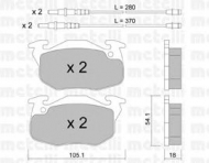 Комплект тормозных колодок METELLI 22-0037-1