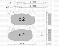 Комплект тормозных колодок METELLI 22-0037-4