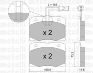 Комплект тормозных колодок METELLI 22-0051-0