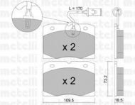 Комплект тормозных колодок METELLI 22-0051-2