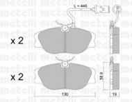 Комплект тормозных колодок METELLI 22-0072-0