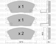 Комплект тормозных колодок METELLI 22-0081-1