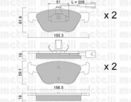 Комплект тормозных колодок METELLI 22-0083-1