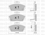Комплект тормозных колодок METELLI 22-0119-0