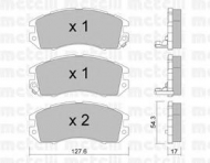 Комплект тормозных колодок METELLI 22-0135-0