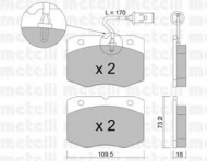 Комплект тормозных колодок METELLI 22-0139-0
