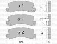Комплект тормозных колодок METELLI 22-0161-0