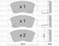 Комплект тормозных колодок METELLI 22-0175-0
