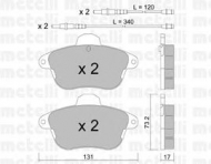 Комплект тормозных колодок METELLI 22-0184-1
