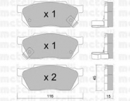 Комплект тормозных колодок METELLI 22-0247-1