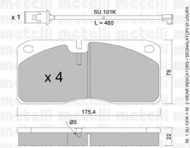 Комплект тормозных колодок METELLI 22-0269-2K