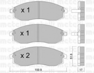 Комплект тормозных колодок METELLI 22-0306-0