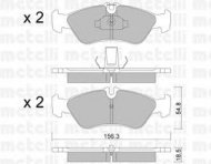 Комплект тормозных колодок METELLI 22-0311-0