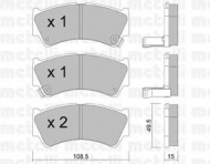 Комплект тормозных колодок METELLI 22-0436-0