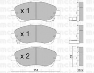 Комплект тормозных колодок METELLI 22-0450-0