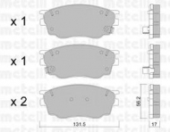 Комплект тормозных колодок METELLI 22-0475-0