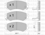 Комплект тормозных колодок METELLI 22-0488-0