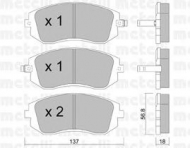 Комплект тормозных колодок METELLI 22-0500-0