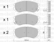 Комплект тормозных колодок METELLI 22-0503-0