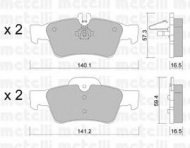 Комплект тормозных колодок METELLI 22-0568-0