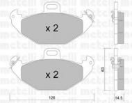Комплект тормозных колодок METELLI 22-0634-0