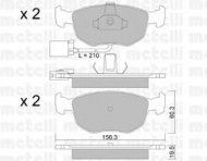 Комплект тормозных колодок METELLI 22-0656-1