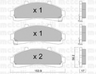 Комплект тормозных колодок METELLI 22-0683-0
