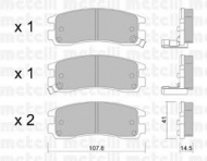 Комплект тормозных колодок METELLI 22-0697-0