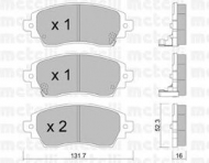 Комплект тормозных колодок METELLI 22-0750-0