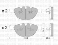Комплект тормозных колодок METELLI 22-0772-0