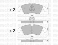 Комплект тормозных колодок METELLI 22-0775-0