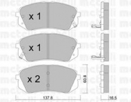 Комплект тормозных колодок METELLI 22-0783-0