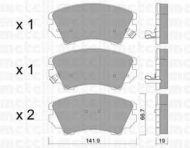 Комплект тормозных колодок METELLI 22-0842-0
