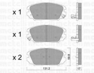 Комплект тормозных колодок METELLI 22-0885-0