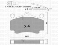 Комплект тормозных колодок METELLI 22-0893-1K