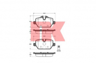 Комплект тормозных колодок NK 221530