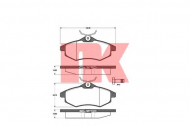 Комплект тормозных колодок NK 221950