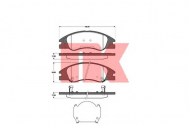 Комплект тормозных колодок NK 223517
