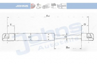 Газовая пружина JOHNS 95 34 95-91