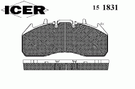 Комплект тормозных колодок ICER 151831