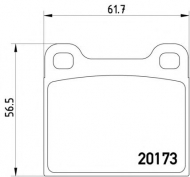 Комплект тормозных колодок PAGID T0405