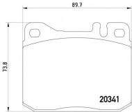 Комплект тормозных колодок PAGID T4113