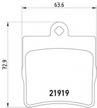 Комплект тормозных колодок PAGID T1153