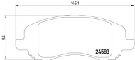 Комплект тормозных колодок PAGID T1719