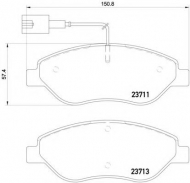 Комплект тормозных колодок PAGID T2218