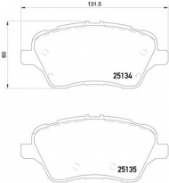 Комплект тормозных колодок PAGID T2223